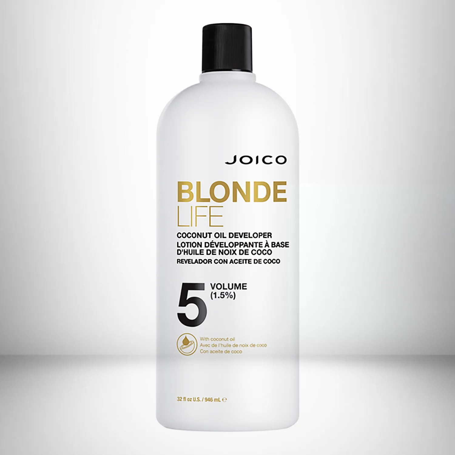 Coconut Developer Blonde 950mL Life 5 Volume Oil